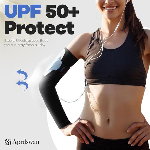 Arm Sleeves, UV Sun Protection Sports Non Slip Compression Cover for Men/Women in Saudi Arabia