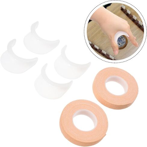 1 Set Chinese Zither Hand Corrector for Beginners Silicone Posture Rectifiers of Tape Ergonomic Design Comfortable to Wear Easy to Clean for Guzheng Practice in Saudi Arabia
