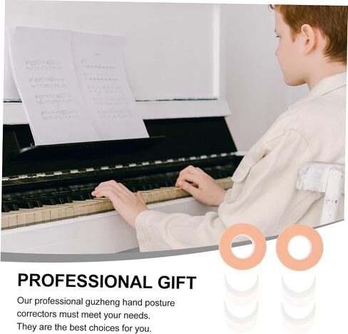 1 Set Chinese Zither Hand Corrector for Beginners Silicone Posture Rectifiers of Tape Ergonomic Design Comfortable to Wear Easy to Clean for Guzheng Practice in Saudi Arabia