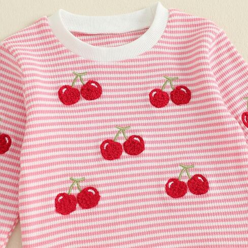 Nyapruwe Baby Girl Outfits Toddler Fall Winter Clothes Cute Long Sleeve Sweatshirt Tops Pants Set Infant 2Pcs Clothing in Kuwait