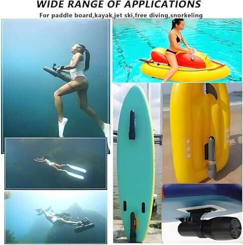 700W Electric Underwater Scooter, 40M Dive Thruster with Brushless Motor, 60-Minute Removable Battery for Snorkeling & Pool Adventures, Water Sports Equipment in Saudi Arabia