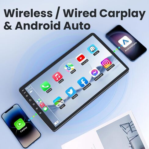 2+64GB Car Radio Stereo for Jeep Patriot Compass 2010 2011 2012 2013 2014 2015 2016: 10" 1280 * 800 HD Touch Screen Replacement with CarPlay Android Auto Bluetooth Backup Camera 5GWIFI GPS Navigation in Kuwait