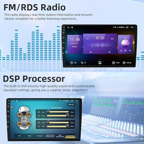 2+64GB Car Radio Stereo for Jeep Patriot Compass 2010 2011 2012 2013 2014 2015 2016: 10" 1280 * 800 HD Touch Screen Replacement with CarPlay Android Auto Bluetooth Backup Camera 5GWIFI GPS Navigation in Kuwait