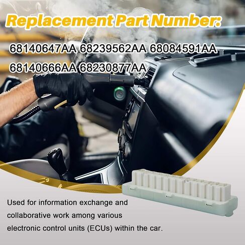 68230877AA FUSE CONNECTOR CAN CAN BUS CANS مناسبة لجيب Cherokee/Wrangler لـ Chrysler 200/300/Pacifica/Voyager لـ Dodge Ram/Charger/Challenger/Durango/Journey in Kuwait