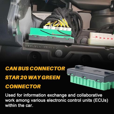 68230877AA FUSE CONNECTOR CAN CAN BUS CANS مناسبة لجيب Cherokee/Wrangler لـ Chrysler 200/300/Pacifica/Voyager لـ Dodge Ram/Charger/Challenger/Durango/Journey in Kuwait