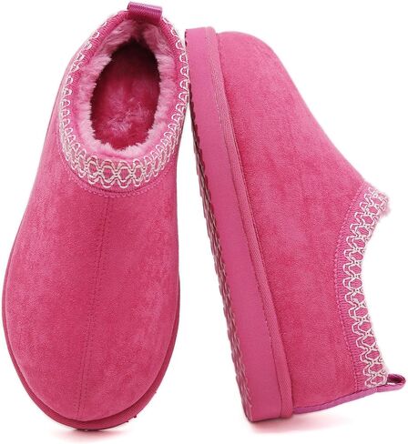 Smajong Women's Slippers Mens Platform Mini Boots Fuzzy House Clipper Fur Freece Winter Home Shoes Idvans and Outdoor in Kuwait