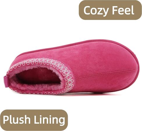 Smajong Women's Slippers Mens Platform Mini Boots Fuzzy House Clipper Fur Freece Winter Home Shoes Idvans and Outdoor in Kuwait