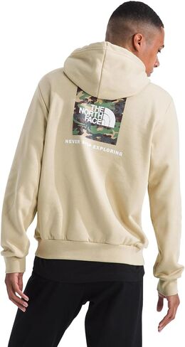 The North Face mens Evolution Box Camo Fill Hoodie | Sweatshirt With 2 Piece Hood, Adjustable Drawcord, Kangaroo Hand Pocket in Saudi Arabia