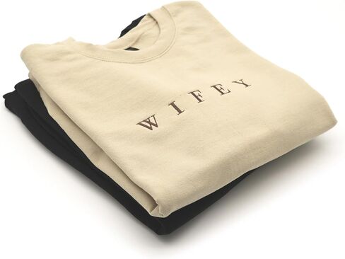 Embroidered Wifey & Hubby Sweatshirts | Crewneck for Honeymoon | Anniversary, Wedding Gifts in Saudi Arabia