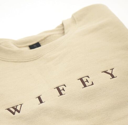 Embroidered Wifey & Hubby Sweatshirts | Crewneck for Honeymoon | Anniversary, Wedding Gifts in Saudi Arabia