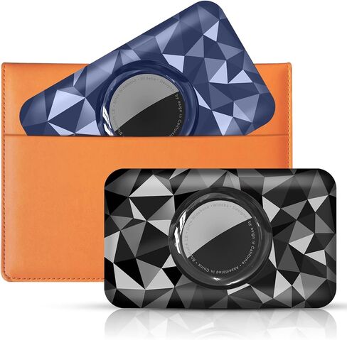 2 Pack Ultra Thin Airtag Wallet حامل للرجال والنساء ، حامل بطاقات خفيفة الوزن لـ Apple Airtag ، علبة بطاقة ضئيلة للمحفظة ، جواز السفر ، المحفظة ، حقيبة اليد ، حقيبة القابض (أسود 2pcs) in Saudi Arabia