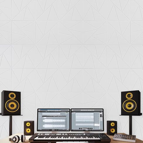 Vevor 18 Pack Acoustic Planels مع لاصقة ذاتية ، 11.8 × 11.8 × 0.4 بوصة ألواح الرغوة الصوتية الصوتي in Saudi Arabia