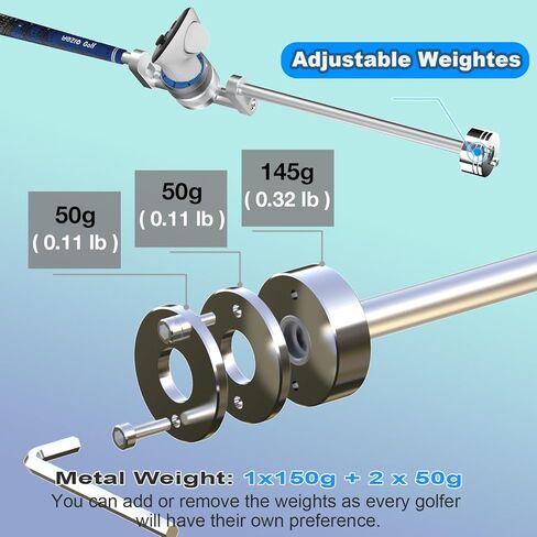 All-new YEZRO VR Golf Club Attachment for Meta Quest 3s/3/2 and Pro - 27" & 19" Dual Length Adjustable Weighted Golf Club Handle Accessory for Golf+ Realistic Weight & Balance ( for Left & Right Controller) in Kuwait