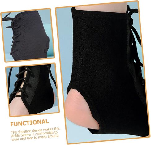 PartyKindom Adjustable Breathable Ankle Support Brace for Women Compression Ankle Wrap for Sprained Relief Protector for Sports and Running in Saudi Arabia