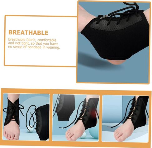 PartyKindom Adjustable Breathable Ankle Support Brace for Women Compression Ankle Wrap for Sprained Relief Protector for Sports and Running in Saudi Arabia