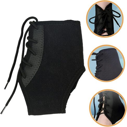PartyKindom Adjustable Breathable Ankle Support Brace for Women Compression Ankle Wrap for Sprained Relief Protector for Sports and Running in Saudi Arabia