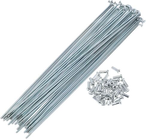 36 Set 13G Bicycle Spokes 235mm Bike Wheel Spokes Galvanized Carbon Steel Silver Tone in Saudi Arabia
