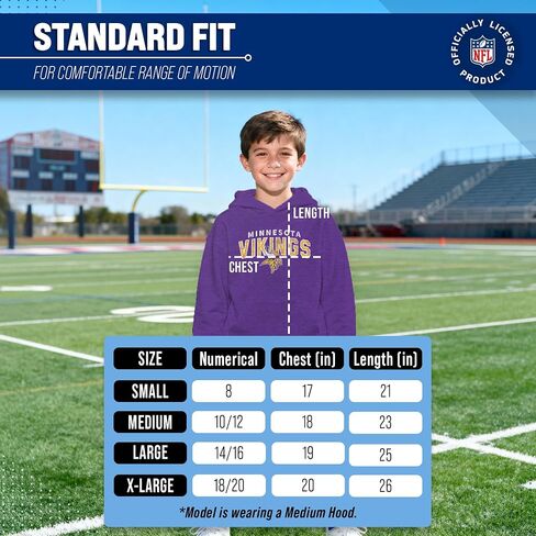Team Fan Apparel NFL Youth Starting Fresh Hoodie- Pro Football Sweatshirt for Boys and Girls - Kids clothes - Game Day in Saudi Arabia