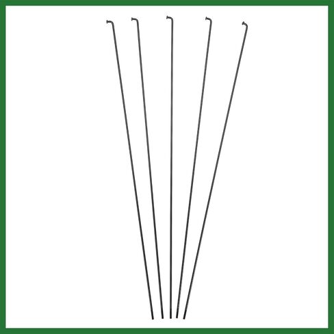 Motoforti 12 Pcs 14G J Bend 293mm x 2mm Bike Bicycle Spokes with Nipples Steel Black Long-Lasting in Saudi Arabia