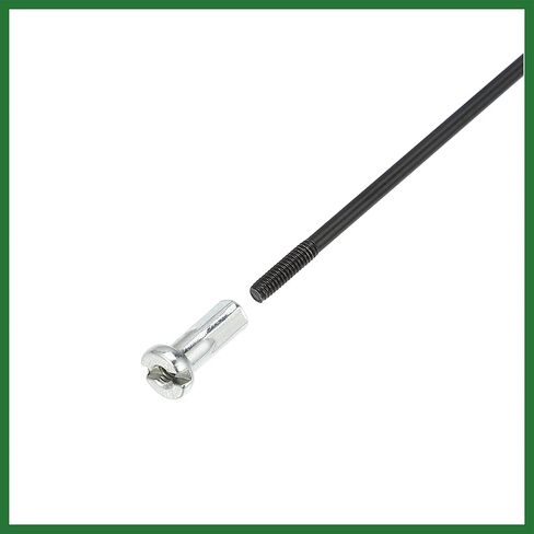 Motoforti 12 Pcs 14G J Bend 293mm x 2mm Bike Bicycle Spokes with Nipples Steel Black Long-Lasting in Saudi Arabia