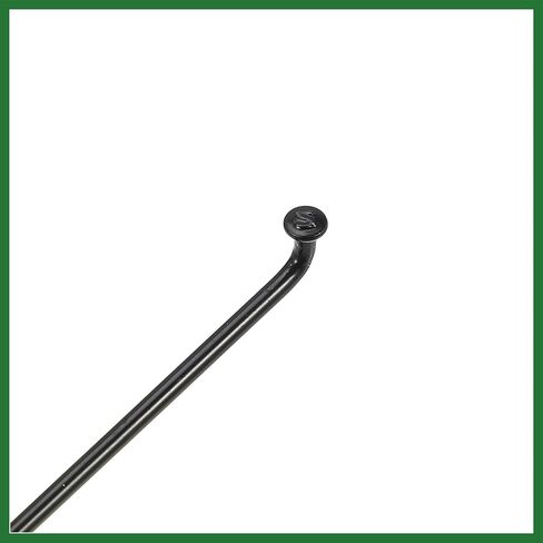Motoforti 12 Pcs 14G J Bend 293mm x 2mm Bike Bicycle Spokes with Nipples Steel Black Long-Lasting in Saudi Arabia