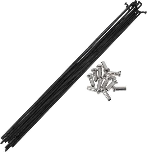Bicycle Spokes 14G 207mm Length Bike Wheel Spokes 304 Stainless Steel Black 1 Set in Saudi Arabia