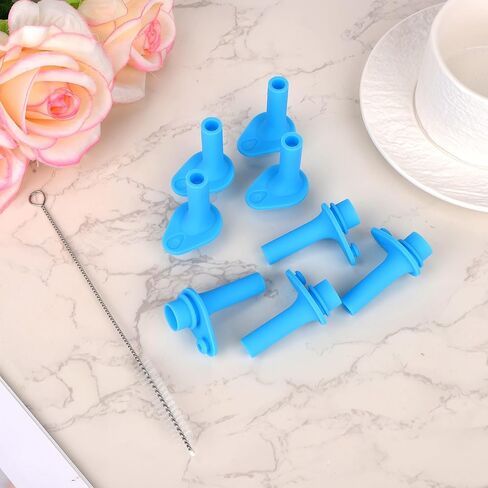 8pcs Replacement Bite Valve for Zak Designs Kelso 15oz, BPA-Free Silicone Mouthpiece with Cleaning Brush Compatible with Zak Reusable Straw Cup Bottle Accessories Lid Parts in Saudi Arabia