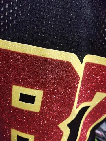 Custom Womens Blinged Football Black Mesh Travis Kelce Jersey Size Small in Saudi Arabia