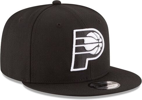 عصر جديد NBA 9fifty أسود أبيض قابلة للتعديل قبعة القبعة قبعة قبعة واحدة يناسب الجميع in Saudi Arabia