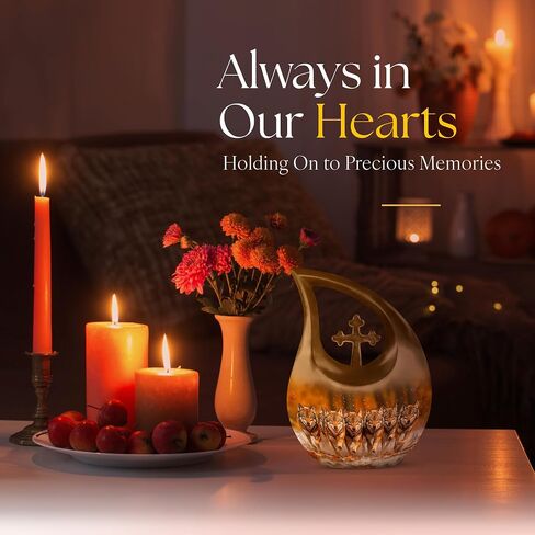 Wolf Urns for Human Ashes - Cremation Burial Urns for Female - Large Funeral Decorative Urn for Male - Memorial Urn for Women & Men - Funeral for Mom & Dad (10 Inch) in Saudi Arabia