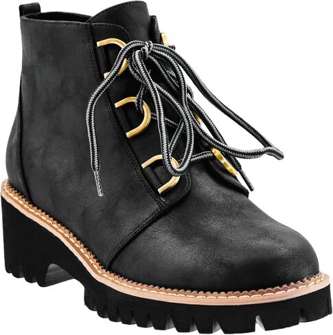 أحذية Corkys Footswear Womens Trail Ride ، مثالية للمشي لمسافات طويلة مع النعال المريحة والموتدة ، وكعب 2 بوصة ، ونعل خارجي العروة ، وتصميم الدانتيل مع الثقوب المعدنية القوية in Saudi Arabia