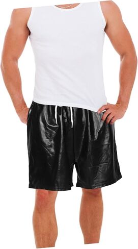 Homoyoyo الرجال ديسكو حفلة معدنية لامعة السراويل الهذيان طقم ملابس أداء المرحلة ارتداء السراويل الرقص الأسود لأحداث ملهى ليلي in Saudi Arabia