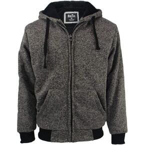 ياسوموند هوديس للرجال سحاب الصوف البلوز الثقيلة شيربا مبطن مقنعين معاطف الشتاء الدافئة كبير طويل القامة in Kuwait