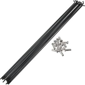 Bicycle Spokes 14G 269mm Length Bike Wheel Spokes 304 Stainless Steel Black 1 Set in Kuwait