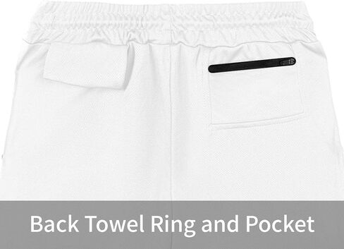 Running Shorts for Men, Athletic Gym Lightweight Shorts with Pockets, Workout, Training in Kuwait