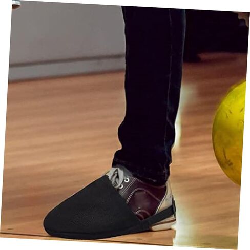 Milisten 1Pair Bowling Shoe Slider Covers with Elastic Band Bowling Shoe Protectors for Effortless Sliding for Casual and Professional Bowlers Essential Bowling Accessories in Saudi Arabia