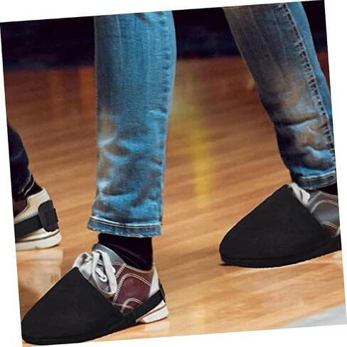 Milisten 1Pair Bowling Shoe Slider Covers with Elastic Band Bowling Shoe Protectors for Effortless Sliding for Casual and Professional Bowlers Essential Bowling Accessories in Saudi Arabia