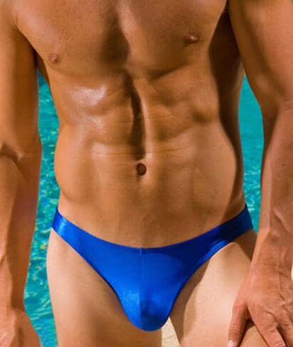 Men's Swim Briefs with Pouch Elastic Waist Low Rise Quick Dry Vintage Retro Solid Sport Swimsuit Sexy Bikini Swimwear in Saudi Arabia