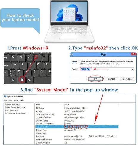 WDX0R Laptop Battery Replacement for Dell inspiron 13 14 15 7000 5000 Series 5379 5567 5570 5579 7378 7573 7579 Latitude 3500 3400 3340 3580 3590 3480 3490 3189 3390 3190 P69G P58F 3CRH3 42Wh 11.4V in Kuwait