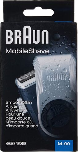 Braun M90 Men Mobile Shaver with Precision Trimmer New Great Gift Ship Worldwide in Kuwait