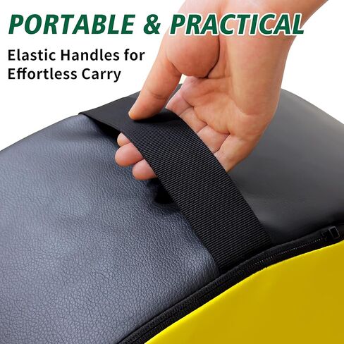 Tackle Wheel and Round Cushion Pad – Durable PU Leather Tackle Dummy with High-Density Foam & Side Strap for Football Youth, Adult Training, Agility & Contact Practice in Saudi Arabia