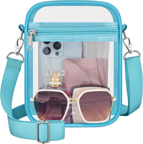 وافق Clear Bag Stadium على محفظة واضحة للنساء حقيبة Clear Crossbody لأحداث الملعب المهرجانات in Kuwait