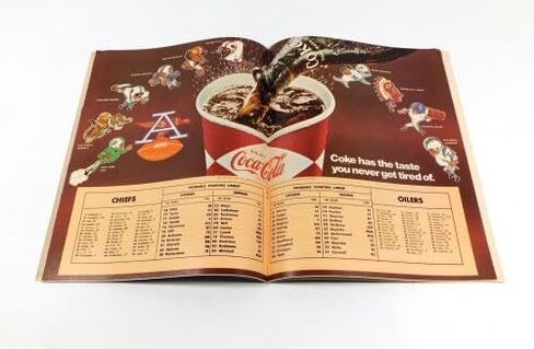 1968 هيوستن أويلرز في برنامج كانساس سيتي تشيفز لكرة القدم AFL 11-28-68 - برامج NFL in Saudi Arabia
