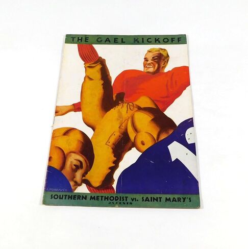1933 SMU vs Saint Mary's College Football Program 12-9-33 - College Programs in Saudi Arabia