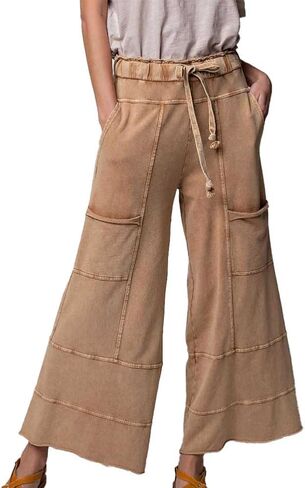 Easel Mineral Wash Knit Cargo Pants Mushroom/M in Saudi Arabia
