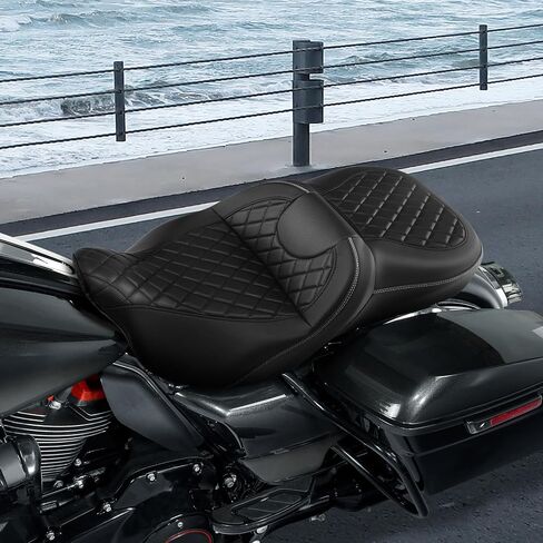 أرجوك مقعد نهر مقعد دراجة نارية وسادة مقعد دراجة نارية ل Harley Street Glide Flhx Road King 2009-2023 Road King Special Flhrxs 2017-2023 Ultra Limited FLHTK 2014-2023 in Saudi Arabia
