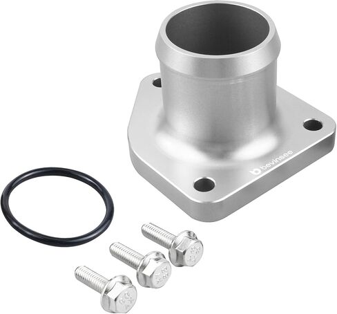 Bevinsee 7.3L Powerstroke ترموستات ترموستات مجموعة متوافقة مع Ford F-250 F350 Super Duty 1999-2003 مع مسامير وملحقات ختم تسرب الختم الأسود الأسود in Kuwait