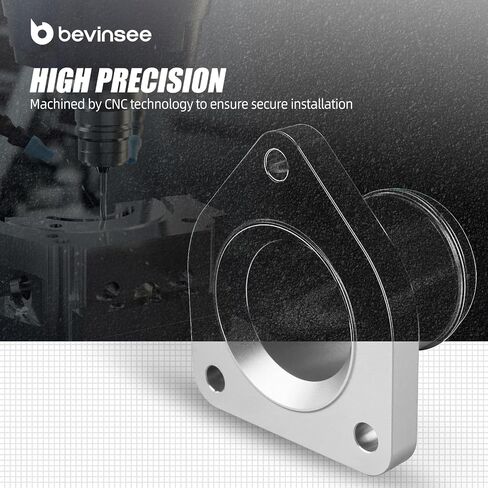 Bevinsee 7.3L Powerstroke ترموستات ترموستات مجموعة متوافقة مع Ford F-250 F350 Super Duty 1999-2003 مع مسامير وملحقات ختم تسرب الختم الأسود الأسود in Kuwait