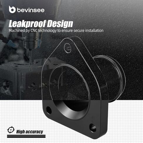 Bevinsee 7.3L Powerstroke ترموستات ترموستات مجموعة متوافقة مع Ford F-250 F350 Super Duty 1999-2003 مع مسامير وملحقات ختم تسرب الختم الأسود الأسود in Saudi Arabia