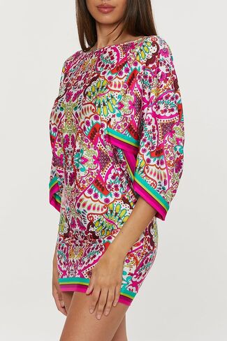 Trina Turk Women's Monaco Casablanca Tunic ، Disual ، ups ups على الشاطئ in Saudi Arabia